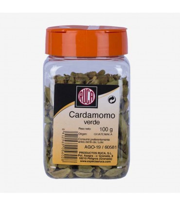 Cardamomo em grão - Pote 100 gr - Seleção de especiarias orientais