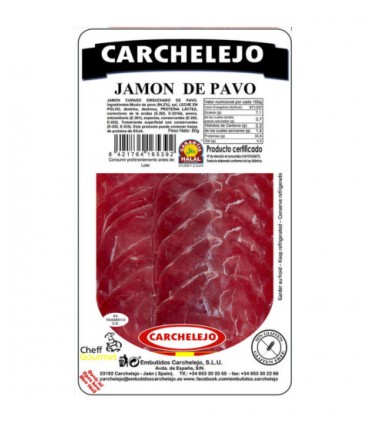 HALAL Laminated Turkey Ham - Carchelejo - 80gr