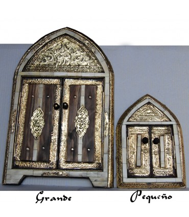 Mirror Arab Bone Brass - 3 sizes - Orange - White