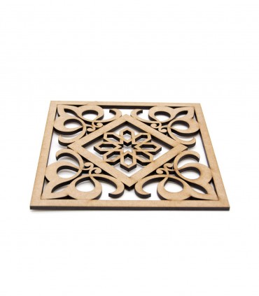 Placemat - 30x30 cm - MDF - Laser Cut - Baroque-Arab Design