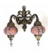 Turkish Double Wall Lamp - Multicolor - Kuratein Model - nº 2