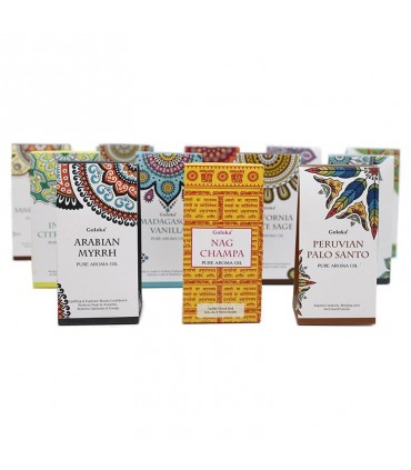 Pack 12 x Óleos Essenciais - Queimador - Diversos - Goloka 120 ml