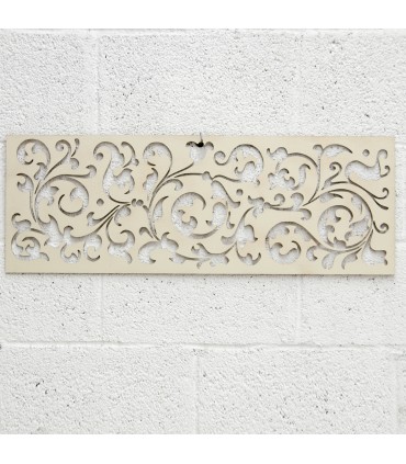 Legno Celosia - Taglio laser - Design celtico - Bone White - 80 x 30 cm
