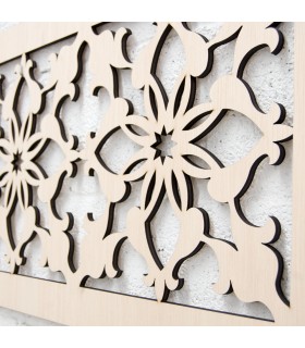 Celosia in legno - Taglio laser - Design medievale - 120x 50 cm