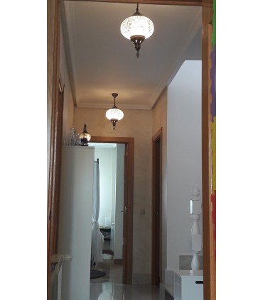 Lampada turco - vetro Murano - mosaico - grande qualità - 25 cm