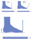 Blue Woman Sandal - 100% Leather - Model Safra azrak
