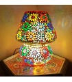 Table Lamp - Multicolored Mosaic - Mushroom Design