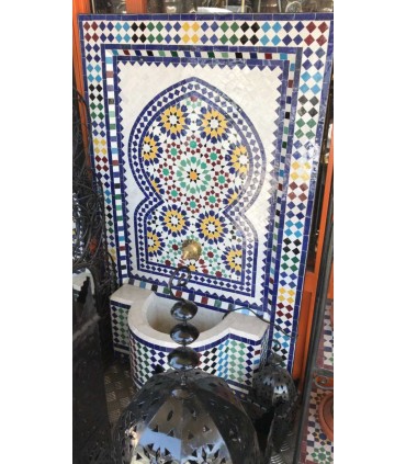 Fonte Mosaico 120 cm - Instalação - Azulejo Cores