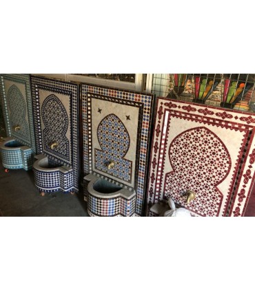 Mosaic Fountain 120 cm - Installation - Tile Colors