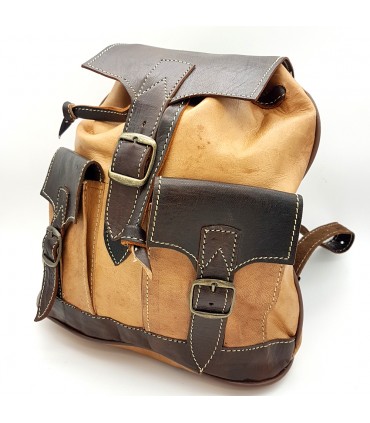 Mochila Cuero 100% - Marroquineria - Modelo Aans