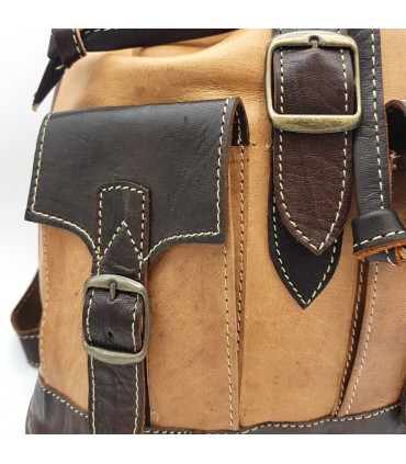 Mochila Cuero 100% - Marroquineria - Modelo Aans