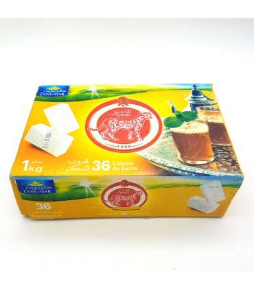 Marokkanischer Zucker in Klumpen - Al Enmer - 36 Klumpen - 1 kg.