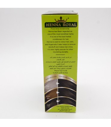 Henna Royal Black - Crown - Novelty - Gift Gloves + Brush