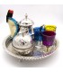 Special Tea Set - OFFER - Great Quality Teapot + 6 Glasses - Sugar Bowl + Morito + Trivet + Turkish Candle Holder GIFT