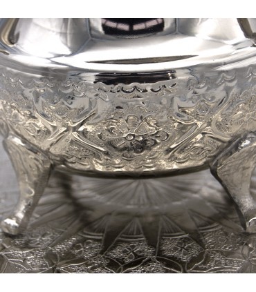 Théière arabe marocaine - Alpaga sculpté - Thé mauresque - Modèle 5 étoiles - 300 ml