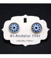 Button Earrings - Inspired by the Alhambra - Al-Andalus Tiles - Iznain Model