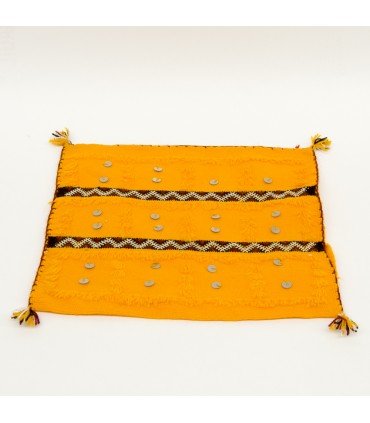 Fodera per cuscino berbero - stile vintage - 36 cm x 36 cm - giallo