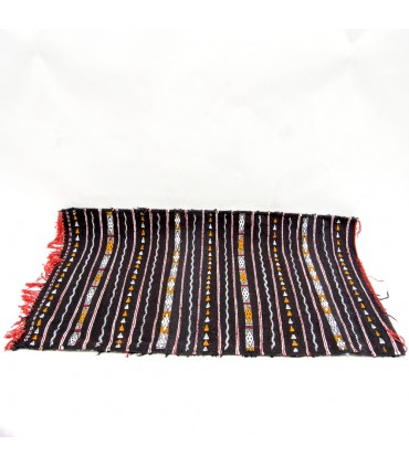 Arazzo marocchino - Stile berbero vintage - 160 cm x 90 cm - Nero