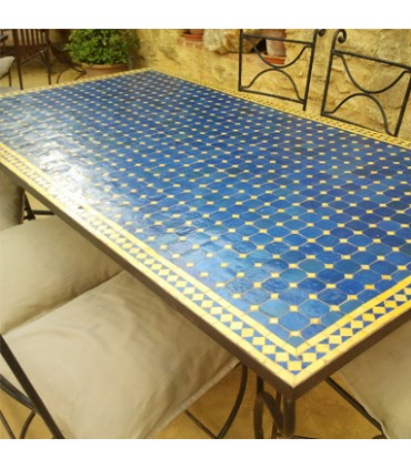 Artesão de mesa de mosaico - retangular - feito à mão - vários tamanhos e cores