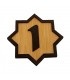 Numéro de porte en bois - Design arabe - Modèle Rakam