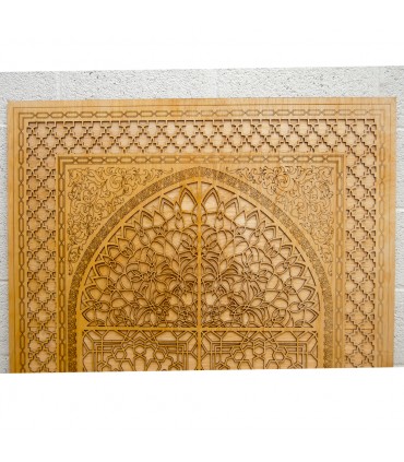 Sultan Tür - Dekoratives Holzgitter - 100 x 88 cm