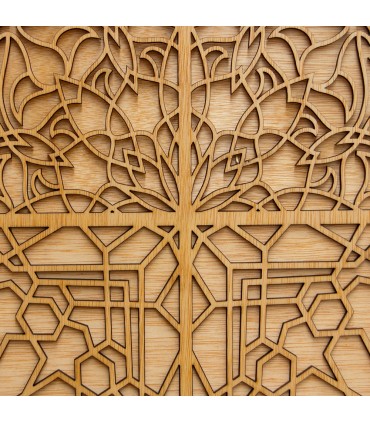 Sultan Tür - Dekoratives Holzgitter - 100 x 88 cm