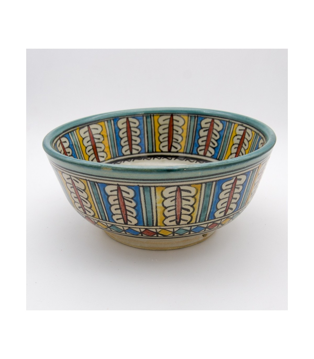 Insalatiera In Ceramica 16 Cm Fatta A Mano - Collezione Mate Rosso, Prodotto Artigianale Spagnolo, Adatta A Microonde E Lavastoviglie