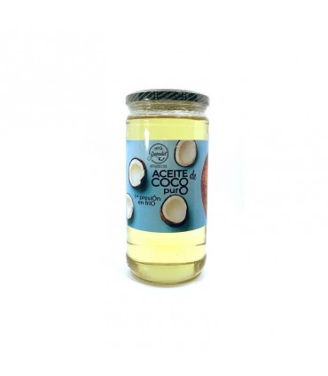 ACEITE COCO  Ecologico Bio PURO 1ª PRESIÓN - CULINARIO Y COSMÉTICO - 600 ML- GRANADIET