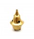 Incensario Quemador Incienso de Metal Bronce - Modelo Jarama - 6cm x 3.5cm