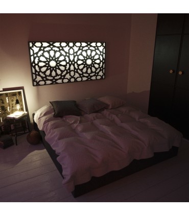 RGB LED Backlit Bed Headboard + Mobile Control