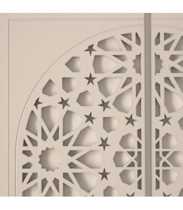 Porta reticolare araba in legno - 200 x 120 cm - Modello Samai