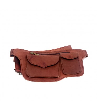 Sac banane artisanal - 100% cuir - Maroquinerie de haute qualité - Modèle Basita