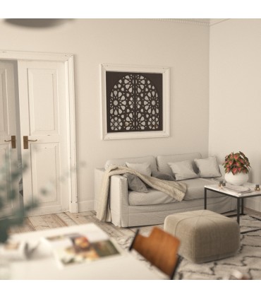 Samai Holzfenster - 2 Blätter - 100 x 100 cm