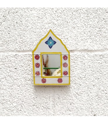 Miroir Décoratif - Décoration Style Vintage 100% Fait Main - Modèle Hak n ° 1 - 16,5 x 11,5