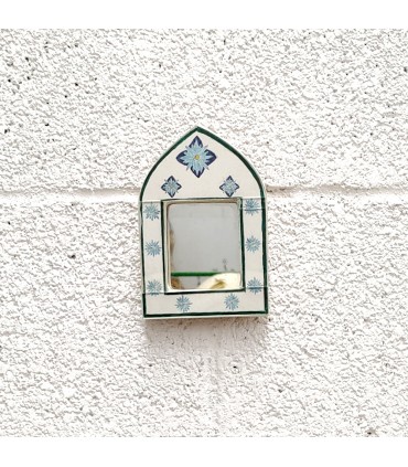 Miroir Décoratif - Décoration Style Vintage 100% Fait Main - Hak Modèle n ° 11 - 17 x 11cm