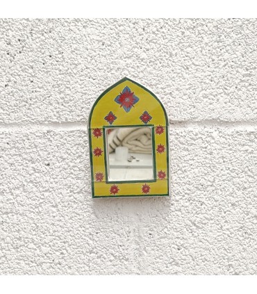 Espelho Decorativo - 100% Artisan Vintage Style Decoration - Hak Modelo nº12 - 17 x 11cm