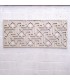 Wood Headboard - Celosia Andalusi - Moorish Geometry - Bone White - MATAAHA Design