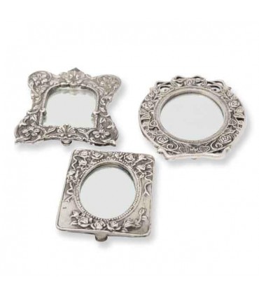 Set of 3 Bronze Mirrors - India - Vintage - Model KADIM KABIR