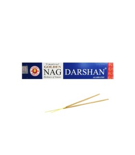 Golden NAG DARSHAN Agarbathi - Natürlicher Weihrauch 15 gr