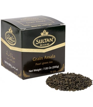 Grüner Tee - Sultan Al Assala - höchste Qualität - Extra Getreide - 200gr