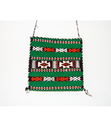 Bolsa de tapeçaria de lã artesanal berbere - modelo Jibli Mulawan
