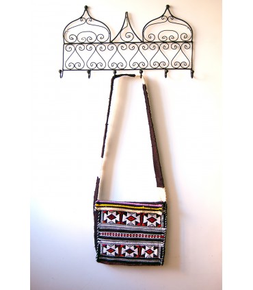 Bolso Tapiz Lana Artesanal Bereber - Modelo Jibli aswad