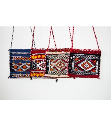 Handmade Berber Wool Tapestry Bag - Model Jibli kalil