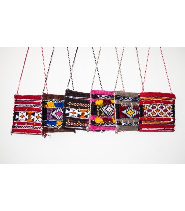Handmade Berber Wool Tapestry Bag - Model Jibli kalil