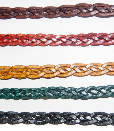 Ceinture en cuir tressé - Modèle Hizam