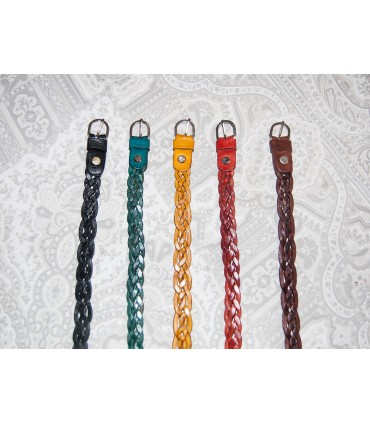 Cinturón de Cuero Trenzado - Modelo Hizam