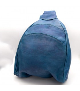 Leather backpack or shoulder bag 100% - Model Alkataf Saguir