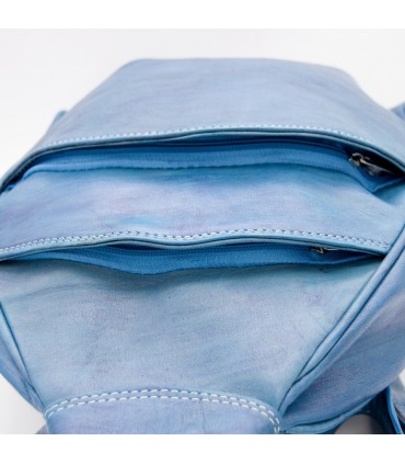 Mochila o bandolera Cuero 100% -  Modelo Alkataf Saguir