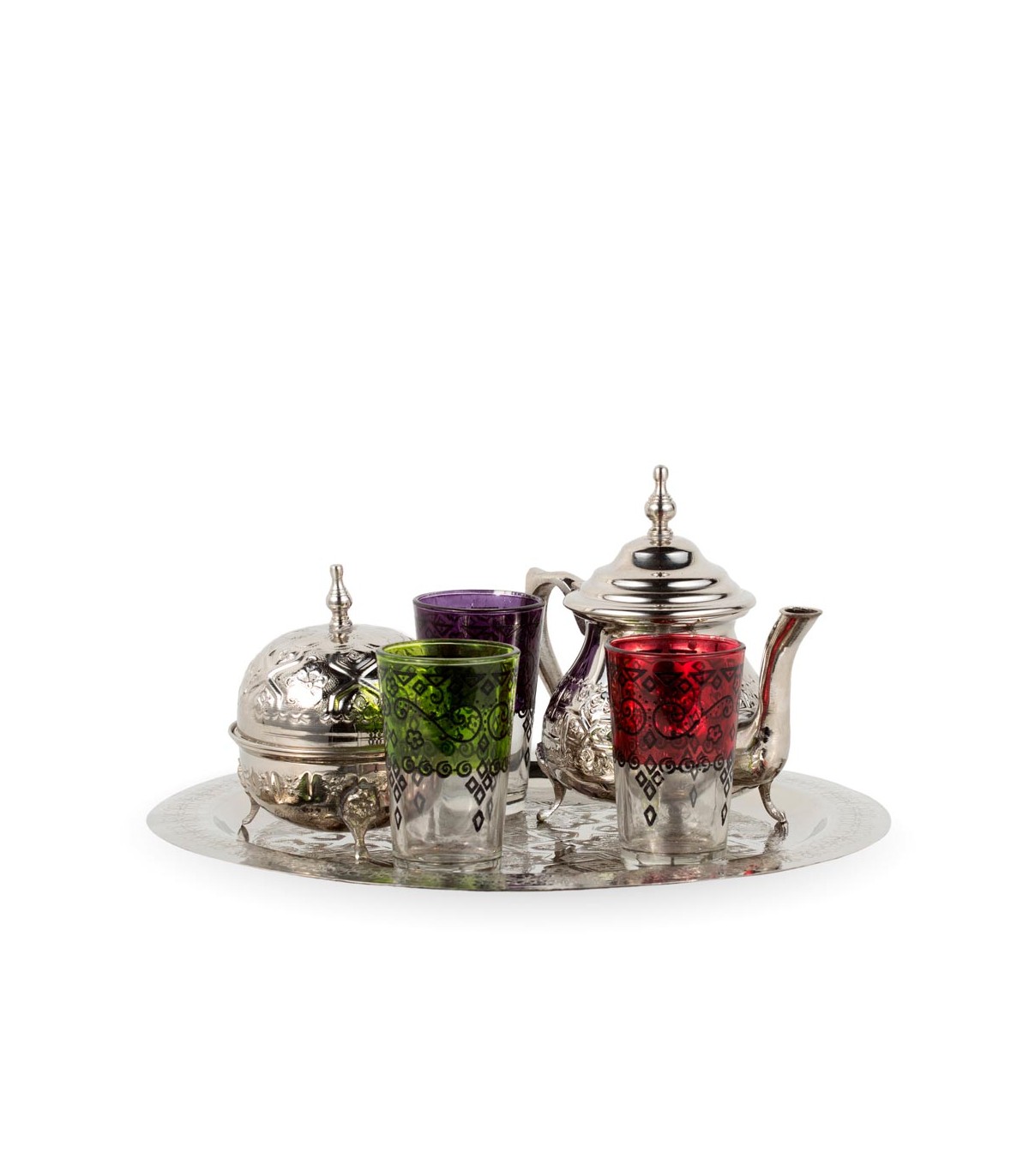 Set da tè marocchino Teiera Vintage Metallo squiso | FindTheDeal