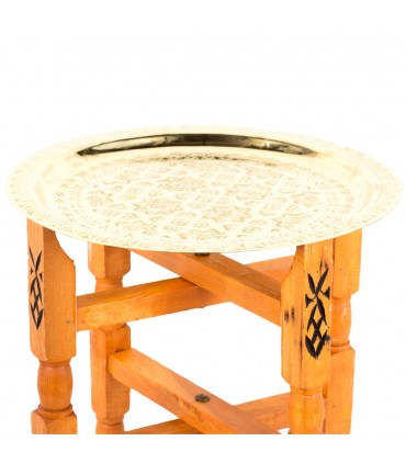 Messing Tisch für Tee - Bein faltbare Holz - ab 40 cm